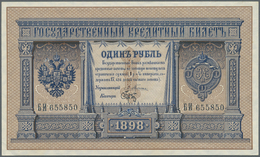 Russia / Russland: 1 Ruble 1898 Sign. Pleske P. 1a In Condition: XF+ To AUNC. - Russie