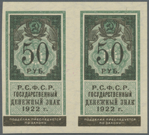 Russia / Russland: 2 Uncut Notes Of 50 Rubles 1922 P. 151 In Condition: UNC. - Russie