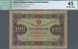 Russia / Russland: 100 Rubles 1923, P.168, Excellent Condition With A Few Minor Creases At Lower Rig - Russie