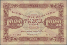 Russia / Russland: 1000 Rubkes 1923 P. 170, In Condition: XF. - Russia