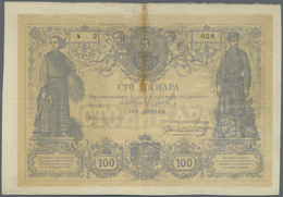 Serbia / Serbien: 100 Dinara 1876, P.5, Nice Used Condition With Taped 5 Cm Tear At Upper Margin, Br - Serbie