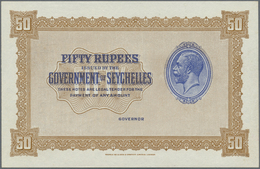 Seychelles / Seychellen: 50 Rupees ND(1928-36) W/o Serial Number And Signature, Proof Or Remainder P - Seychellen