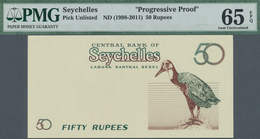 Seychelles / Seychellen: 50 Rupees ND Back Proof ND(1998-2011) P. 38p, Condition: PMG 65 EPQ. - Seychelles