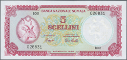Somalia: Banca Nazionale Somala 5 Scellini 1966, P.5 In Perfect UNC Condition - Somalie