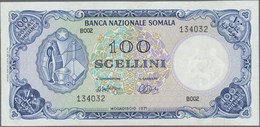 Somalia: Banca Nazionale Somala 100 Scellini 1971, P.16, Vertically Folded, Some Other Minor Creases - Somalie