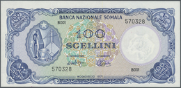 Somalia: 100 Scellini 1971 P. 16a, In Exceptional Condition With Only One Light Dint At Right And A - Somalie