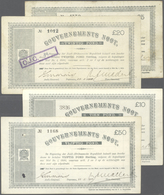 South Africa / Südafrika: Set Of 4 Notes Containing 5, 10, 20 And 50 Pounds 1900 P. 55b, 56b, 57a, 5 - South Africa