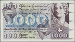 Switzerland / Schweiz: 1000 Franken 1974 P. 52m, Three Light Vertical, One Horizontal Fold, No Holes - Svizzera