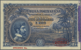 Angola: 2 1/2 Angolares 1926 Specimen P. 65s In Condition: UNC. - Angola