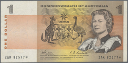 Australia / Australien: 1 Dollar ND(1966-72) Replacement Serial ZAK 82577* P. 37c, Rare Note As Repl - Altri & Non Classificati