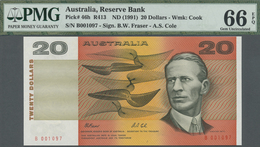 Australia / Australien: 20 Dollars ND(1991) P. 46h, Condition: PMG Graded 66 Gem UNC EPQ. - Other & Unclassified