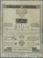 Austria / Österreich: Very Rare High Denomination 100 Gulden 1800 P. A35a, Stronger Used, Seveal Cre - Autriche