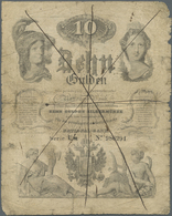 Austria / Österreich: Privilegierte Oesterreichische National-Bank 10 Gulden 1847, P.A76, Pen Cancel - Austria