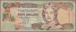 Bahamas: 50 Dollars 1996 Key Note P. 61 In Used Condition With Folds And Creases As Well As Light St - Bahamas