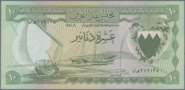 Bahrain: 10 Dinars L.1964, P.6 In UNC Rare! - Bahreïn