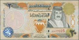 Bahrain: Set Of 2 CONSECUTIVE Banknotes Of 20 Rials ND P. 24 With Serial Numbers #577024 & #577025, - Bahrain