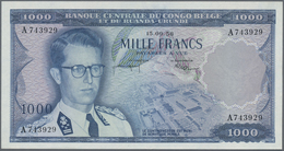 Belgian Congo / Belgisch Kongo: 1000 Francs 1958, P.35 In Perfect UNC Condition - Non Classificati