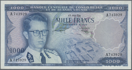 Belgian Congo / Belgisch Kongo: 1000 Francs 1958, P.35 In Perfect UNC Condition - Non Classés