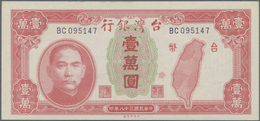 Taiwan: 10.000 Yuan 1949, P.1945 With A Few Minor Spots At Upper Margin, Otherwise Perfect. Conditio - Taiwan