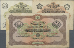 Turkey / Türkei: Set With 3 Banknotes 5 Piastres L. 22.12. AH 1331 / 1912 P.79, 5 Piastres L. 06.08. - Turkije