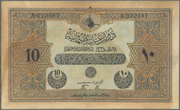 Turkey / Türkei: 10 Livres Turques AH1334 (1918) Contemporary Forgery Without Watermark And Stamp: D - Turkije