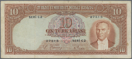 Turkey / Türkei: 10 Lirasi L. 1930 (1937-1939) "Atatürk" - 2nd Issue, P.128 With Small Border Tears - Turquie