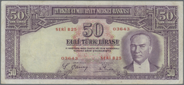 Turkey / Türkei: 50 Lirasi L. 1930 (1937-1939) "Atatürk" - 2nd Issue, P.129, Very Rare Note In Great - Turkey