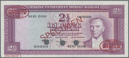 Turkey / Türkei: 2 1/2 Lirasi  L. 1930 (1951-1961) "Atatürk" - 5th Issue De La Rue SPECIMEN, P.153s - Turkey