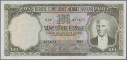 Turkey / Türkei: 100 Lirasi L. 1930 (1951-1961) "Atatürk" - 5th Issue, P.169 In Almost Perfect Condi - Turkey