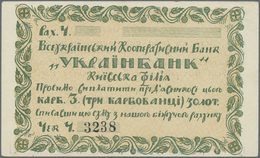 Ukraina / Ukraine: Kiev 3 Karbovanetz 1924 R*15285 In Condition: AUNC. - Ucraina