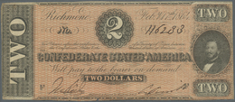 United States Of America - Confederate States: 2 Dollars February 17th 1864, P.66, Several Folds And - Valuta Van De Bondsstaat (1861-1864)