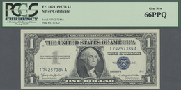 United States Of America: Set With 3 Banknotes 1 Dollar Silver Certificate Series 1957B With Signatu - Altri & Non Classificati
