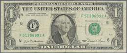 United States Of America: 1 Dollar Series 1981 With Signature Buchanan & Regan And Code Letter "F" F - Altri & Non Classificati