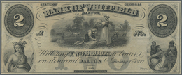 United States Of America: Georgia, The Bank Of Whitefield In Dalton 2 Dollars 1860 Remainder Without - Andere & Zonder Classificatie