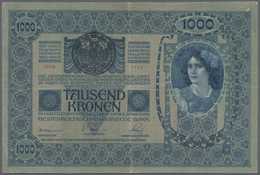 Yugoslavia / Jugoslavien: 1000 Kronen ND(1919), Stamp On Austria # 8, P.5, Tiny Pinholes At Upper Le - Jugoslavia