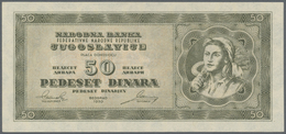 Yugoslavia / Jugoslavien: 50 Dinara 1950, P.67u (not Issued) In Perfect UNC Condition - Joegoslavië