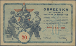 Yugoslavia / Jugoslavien: Committee Of The Slovenian Government Liberty Front 20 Reichsmark 1943, P. - Joegoslavië