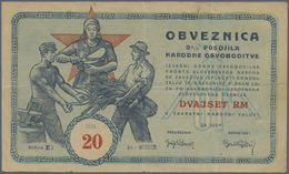 Yugoslavia / Jugoslavien: Committee Of The Slovenian Government Liberty Front 20 Reichsmark 1943, P. - Yougoslavie