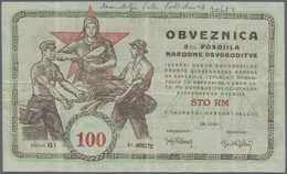 Yugoslavia / Jugoslavien: Committee Of The Slovenian Government Liberty Front 100 Reichsmark 1943, P - Yugoslavia