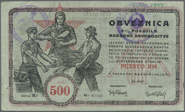 Yugoslavia / Jugoslavien: Committee Of The Slovenian Government Liberty Front 500 Reichsmark 1943, P - Jugoslavia