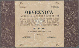 Yugoslavia / Jugoslavien: Committee Of The Slovenian Government Liberty Front 10.000 Lit ND(1943), P - Yougoslavie