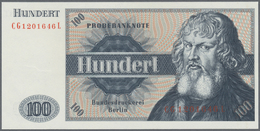 Testbanknoten: Germany: Bundesdruckerei Test Note "100 Units" With Portrait "Holzschuher", Intaglio - Specimen