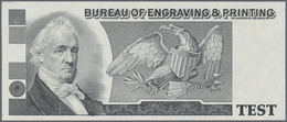 Testbanknoten: USA: Bureau Of Engraving And Printing Test Note From 1993, Uniface Intaglio Print On - Specimen