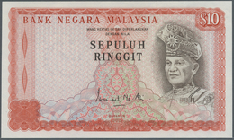 Malaysia: Very Rare Proof Print Of 10 Ringgit ND(1976 & 1981) P. 15p, Printed W/o Serial Numbers, Wi - Malaysie