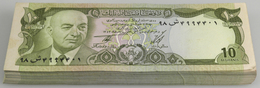 Afghanistan: Bundle With 100 Pcs. 10 Afghanis ND(1973-77), P. 47 In XF To AUNC Condition. (100 Pcs.) - Afghanistan