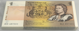 Australia / Australien: Origial Bundle Of 100 Pcs 1 Dollar ND P. 42c In UNC. (100 Pcs) - Autres & Non Classés
