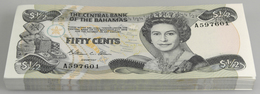 Bahamas: Bundle With 100 Pcs. 50 Cents ND(1986) With Running Serial Numbers, P. 42 In UNC Condition. - Bahama's