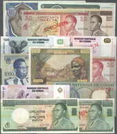 Congo / Kongo: About 300 Banknotes Containing The Following Pick Numbers In Different Quantities And - Zonder Classificatie