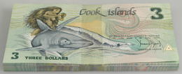 Cook Islands: Bundle With 100 Pcs. 3 Dollars ND(1987), P.3  In UNC Condition. (100 Pcs.) - Cook