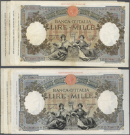 Italy / Italien: Set Of 8 Pcs 1000 Lire With Several Dates Containing The Following Numbers: 4x P. 5 - Other & Unclassified